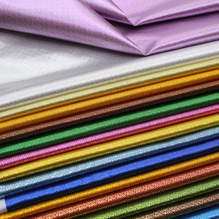 Silk jacquard brocade Mongolian gown cheongsam doll stage Film and Television lace decoration small three-dimensional fabric