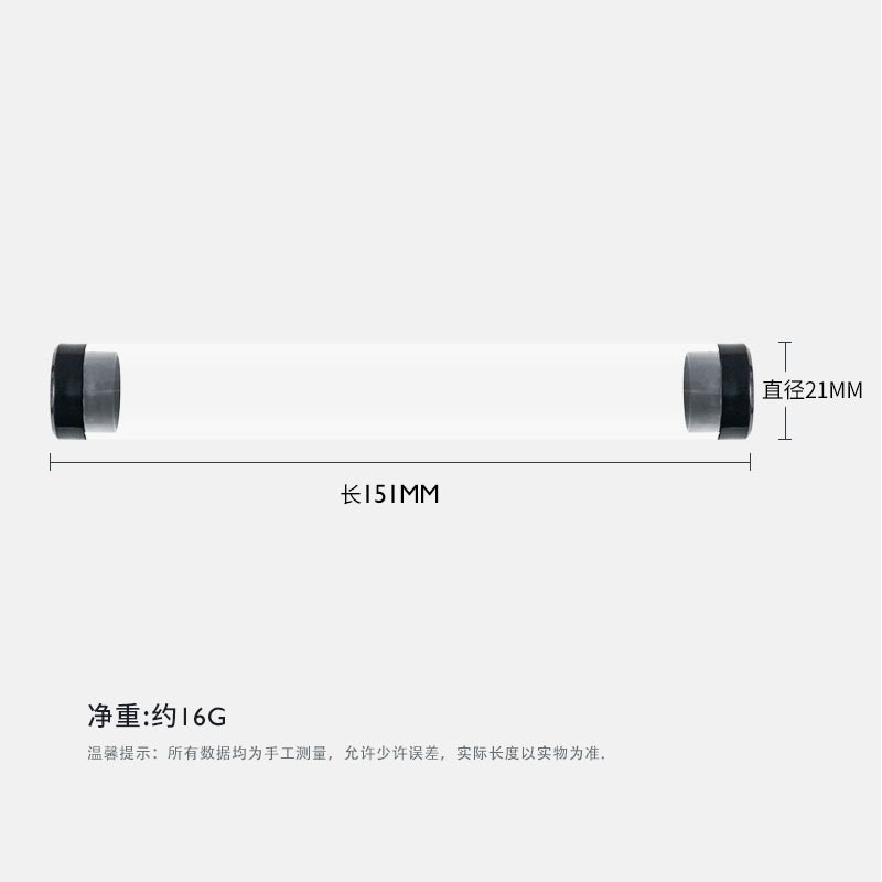 Transparent Pen Box Cylindrical Pen Box Plastic Pen Box Crystal Pen Box (in Stock Cheap)