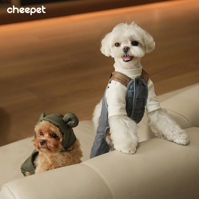 Одежда для домашних животных осенью и зимой, комбинезон для собак с подтяжками, оптовая продажа