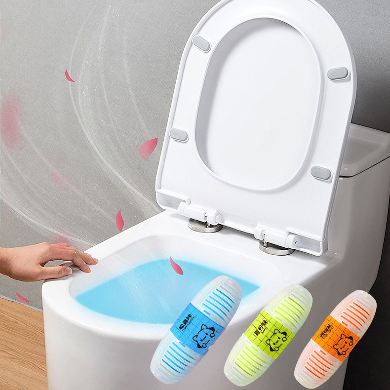 Blue Bubble Toilet Cleaner Smart Toilet Cleaner Hanging Basket Hanging Ball Toilet Descaling, Deodorizing, Odor Removing and Fragrant Toilet Cleaning