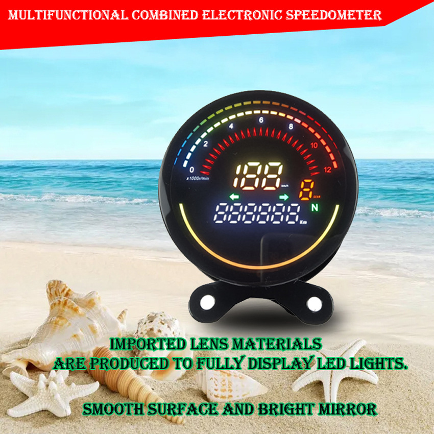 Ретро мотоцикл инструмент Маленький принц автоматическая регулировка яркости виртуальный указатель водонепроницаемый противоударный LED цифровой кодовый счетчик