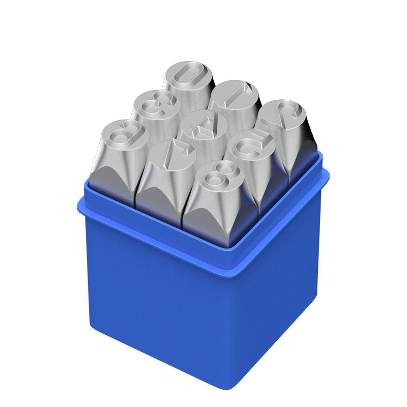 Stamped character code number English alphabet header coder percussion mark marking tool steel character code punch