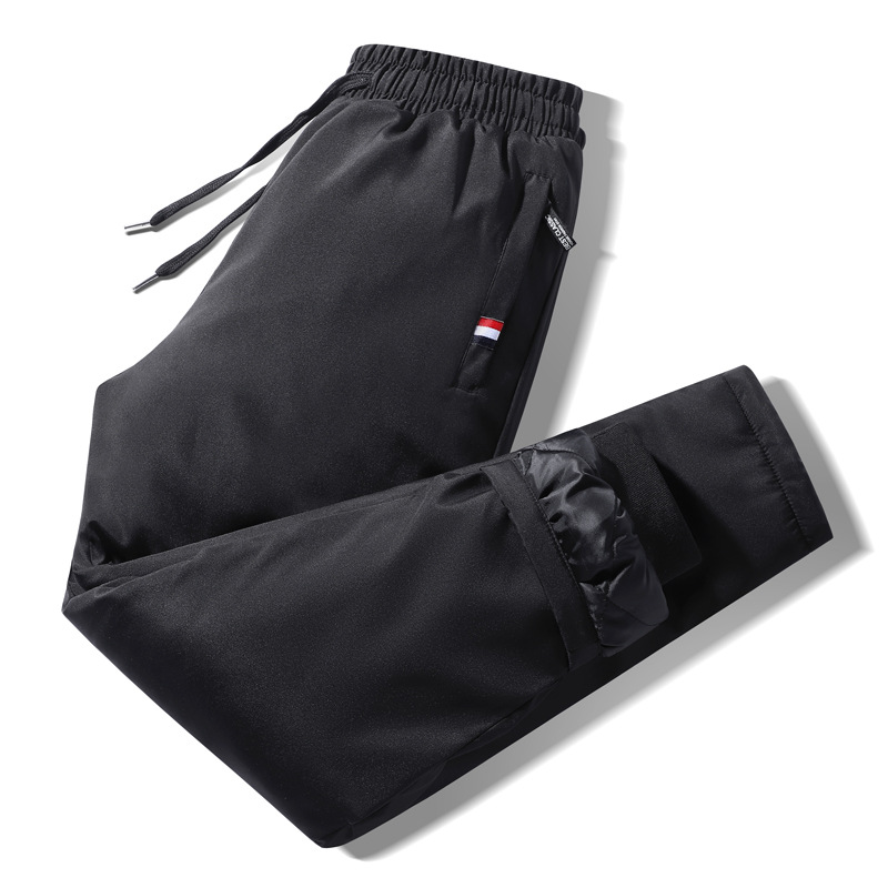 2023 Winter down Cotton Pants, Thickened Loose Men's Windproof Warm Sweatpants, Sports Pants, Thickened and Warm