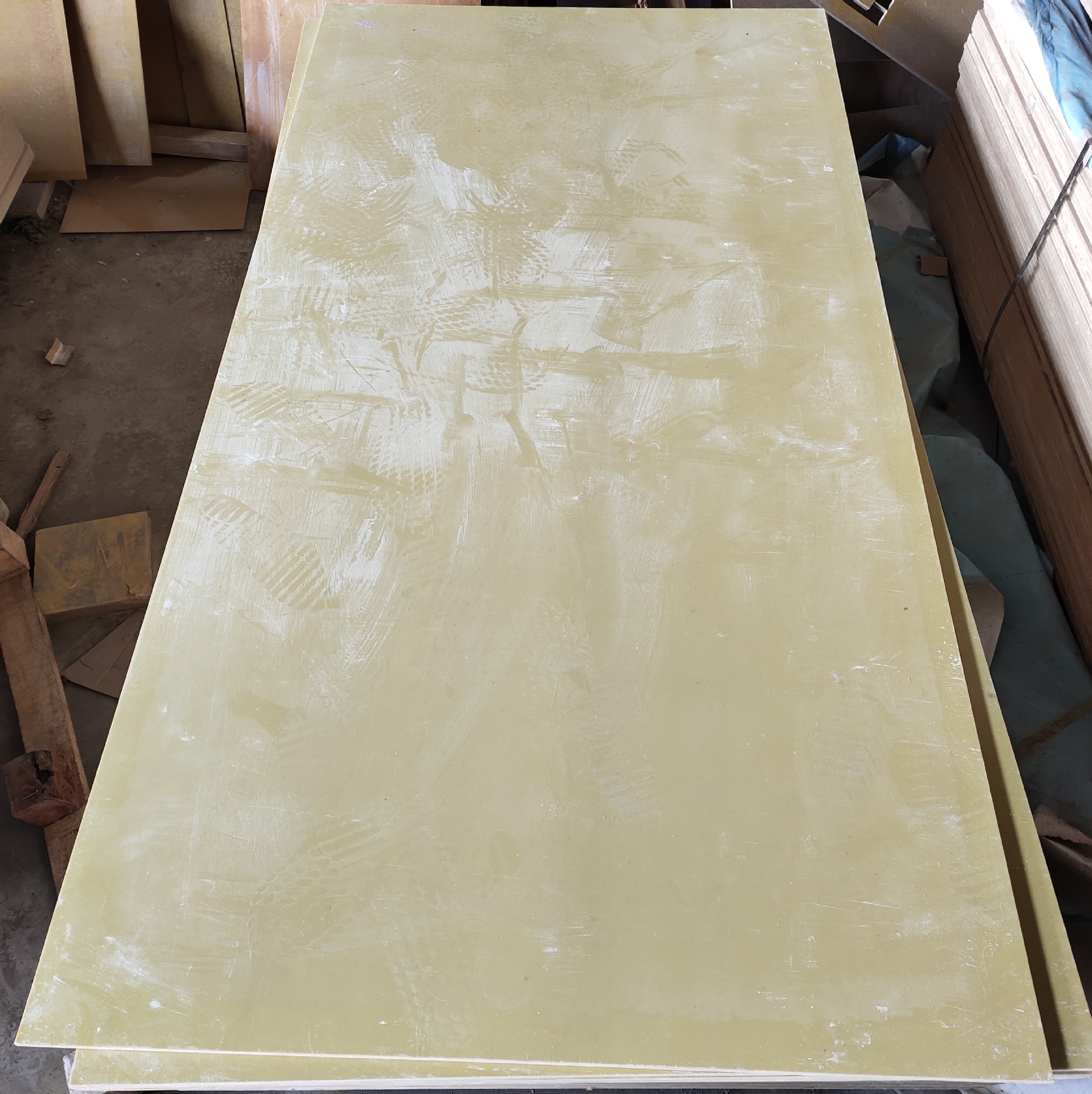 Factory Custom-Made 3240 Yellow Epoxy Resin Plate Processing, High Temperature Resistant Flame Retardant Fiberglass Plate Insulation Material Wholesale
