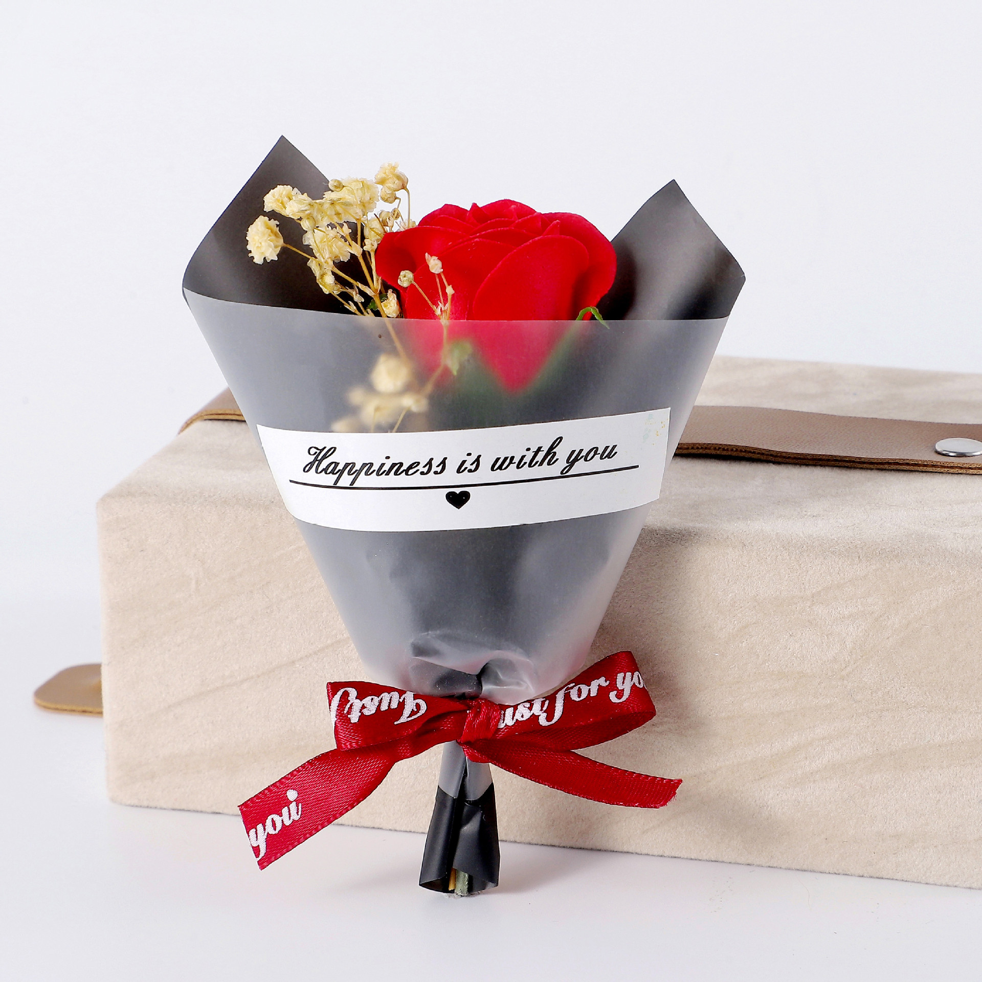 Wholesale Souvenirs, Mini Gypsophila Dried Flower Bouquet Gift Box, Small Bouquet for Gift Giving, Soap Flower Immortal Bouquet