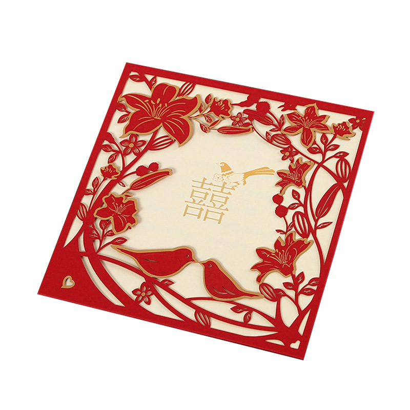 Производитель персонализированных китайских свадебных приглашений с бронзовой печатью