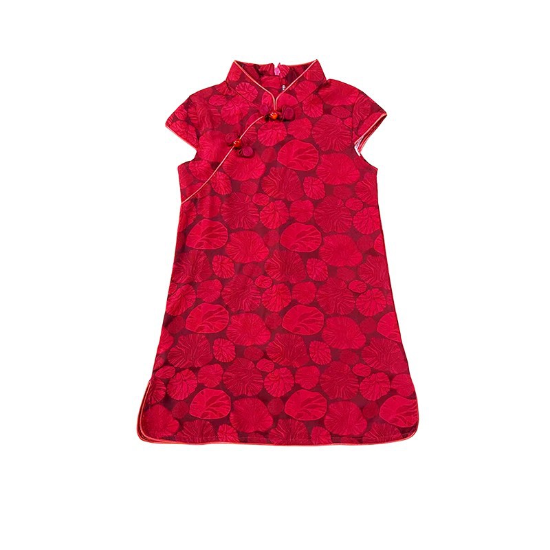 Children's cheongsam girls' Chinese style dress new summer baby cheongsam