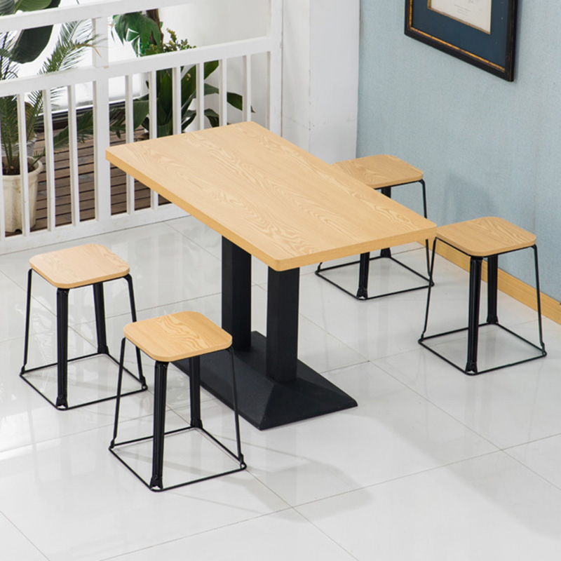 Breakfast snack bar spicy hot noodle restaurant restaurant milk tea dessert shop fast food table and chair combination simple small base