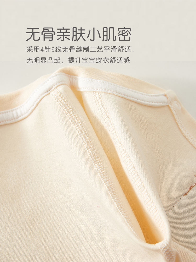 Newborn Baby Clothes Spring and Autum Pure Cotton Boneless Long-Sleeved Pajamas Autum Newborn Baby Clothes Baby Jumpsuit Winter