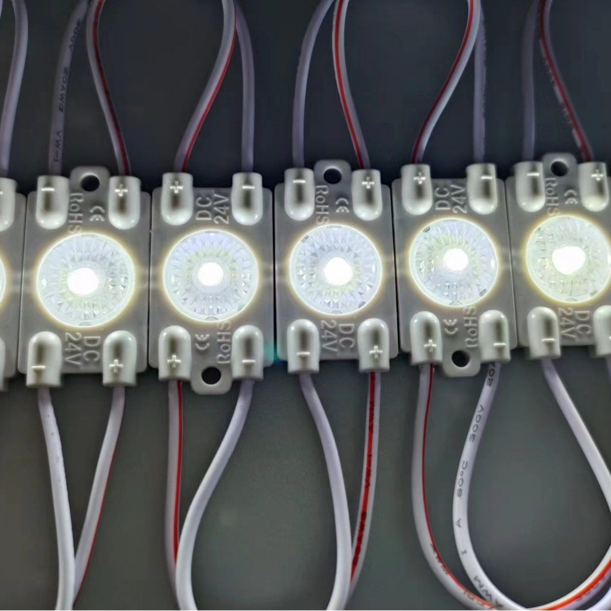 2835 High Light Efficiency One-Lamp Injection Molding Module Led Module175 ° Lens 12V Waterproof Ip65 Injection Molded Module