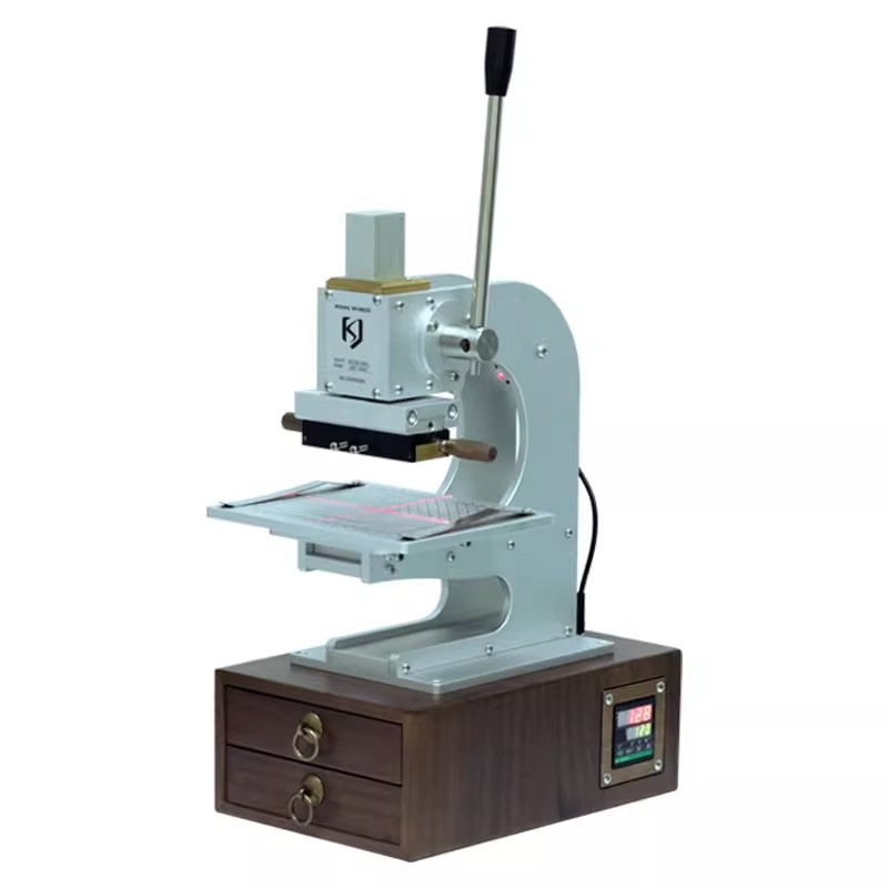 Leather Hot Stamping Machine Infrared Hot Stamping Character Positioning Small Manual LOGO Hot Press Wallet Leather Marks Printing Machine