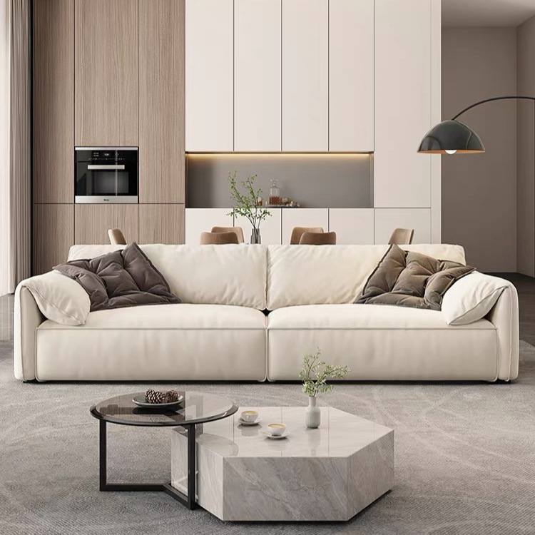 Elephant Ear Fabric Sofa Modern Minimalist Living Room Small Apartment Cream Style Cat Scratch Cloth Italian Normcore Technology Cloth