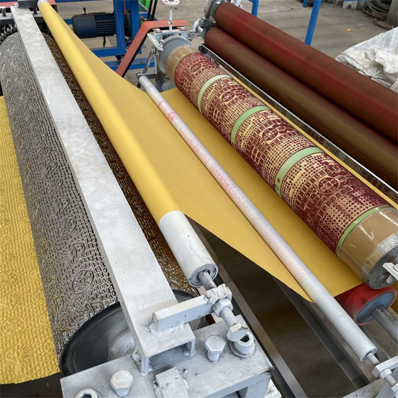 Funeral Yellow Papyrus Embossing Printing Machine Two-Phase Electric Large Roll Burning Paper Printing Machine Steel Roller Burning Paper Embossing Machine