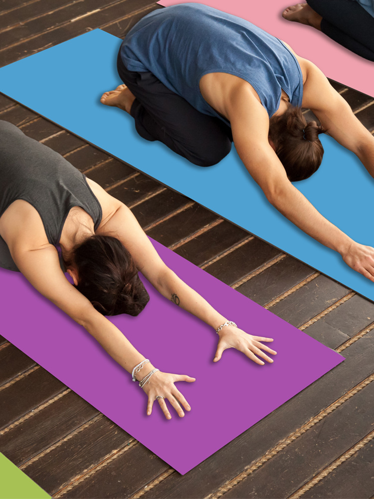 Thickened plum blossom spot yoga towel non-slip sweat-absorbent yoga mat dirty blanket towel cloth mat portable machine washable