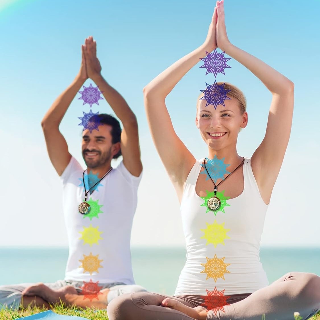 Cross-border New Nordic Crystal Viking Taro Pendant Round Jewelry Vintage Jewelry European and American Crystal Necklace Round