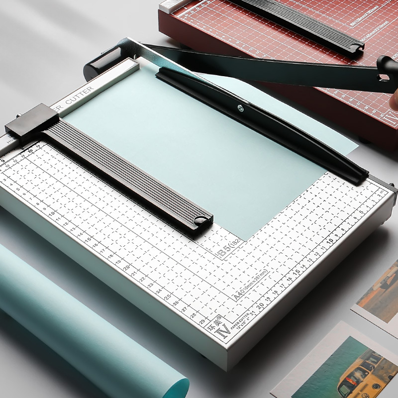 A4 Paper Cutter Office Financial Paper Cutter Manual Cutting Knife Metal Paper Cutter Small Paper Cutter Business Card