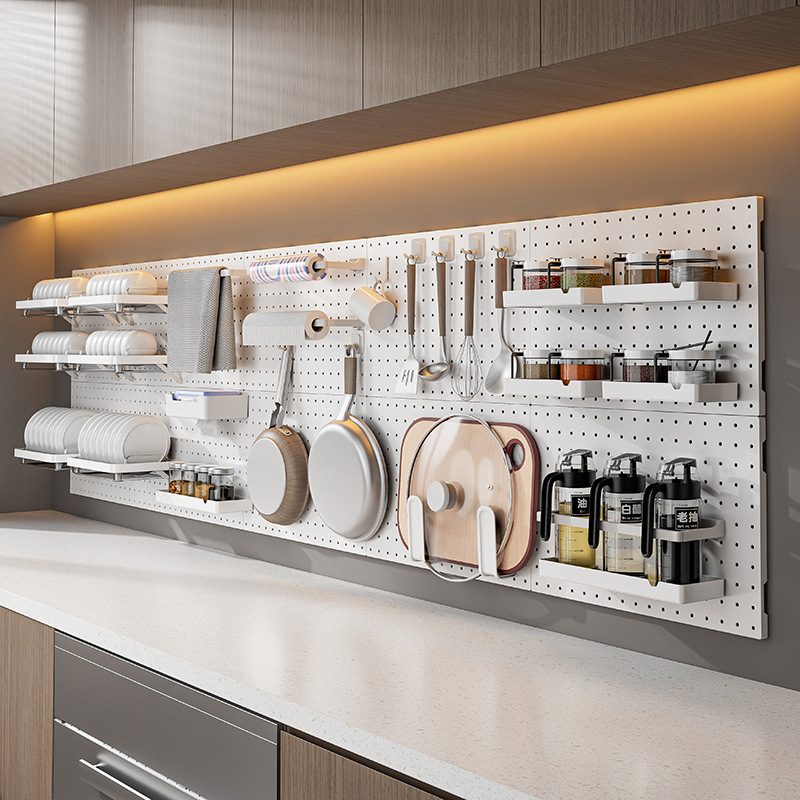 Аксессуары для хранения без отверстий для кухни и ванной