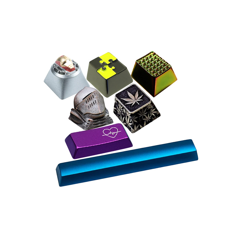 Factory Metal Mechanical Keyboard Keycap Customized Cartoon Anime Character Personality Imitation Enamel Paint Single Keycap