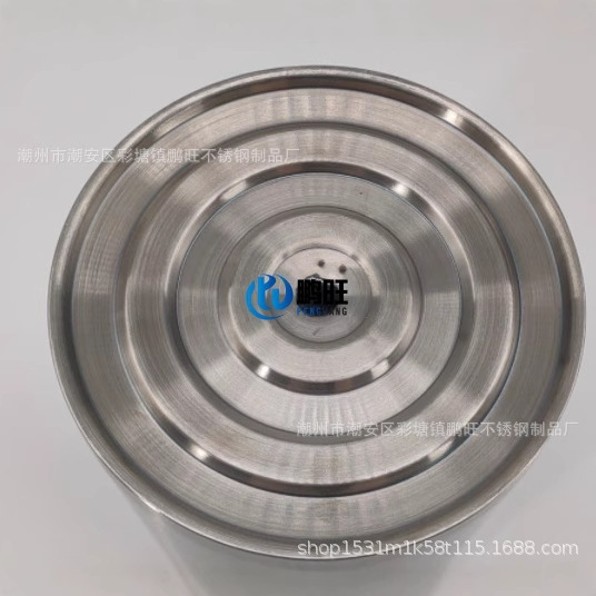 Source Factory Cross-Border 304 Stainless Steel Double-Layer Ice Bucket Straight Ice Wine Bucket 1800ml Red Wine Bucket Beer Bucket