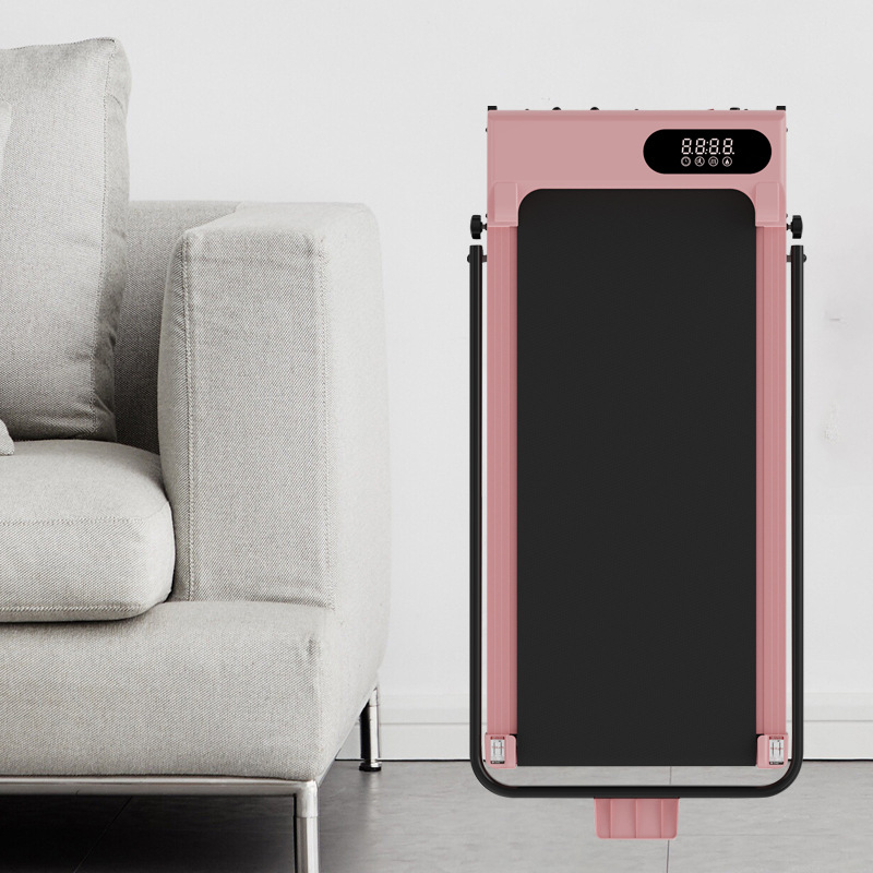 Source factory pink treadmill flat walking machine electric cross-border household small indoor silent fitness equipment