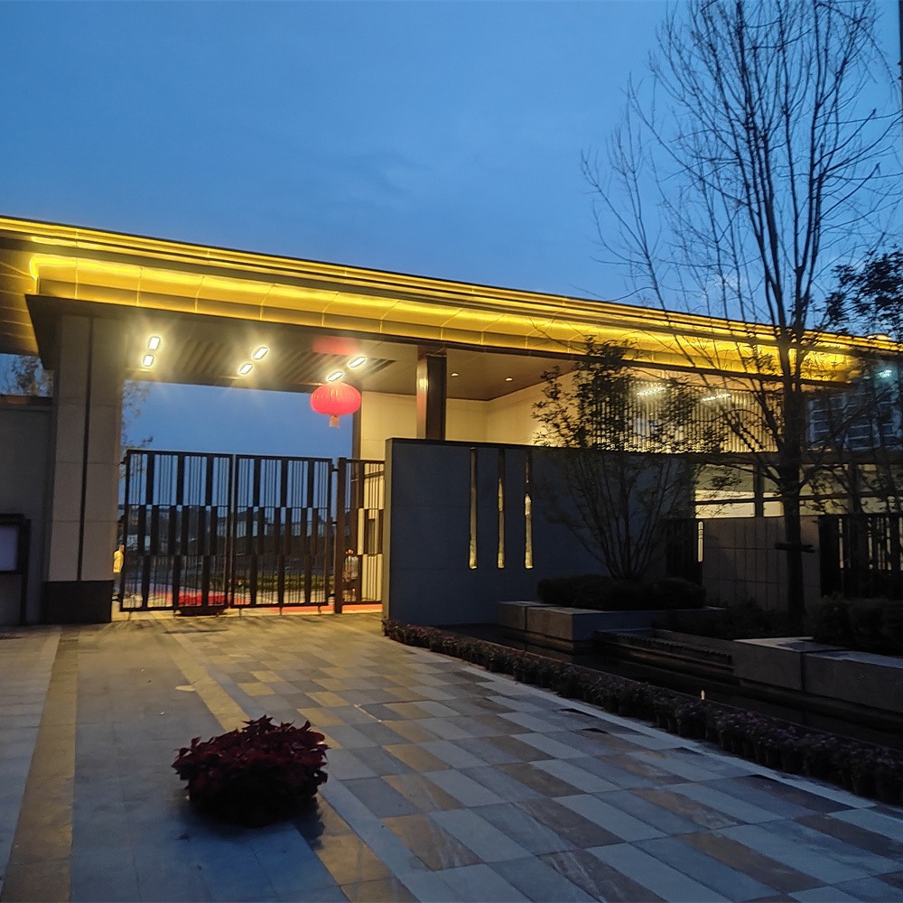 Проект заливного освещения, проект района Цяочэн Бинцзян, спецификация дизайна городского ночного освещения, наружное освещение