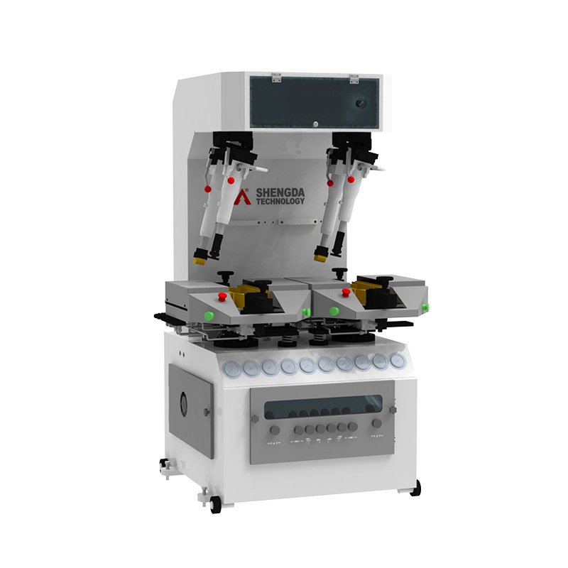 New shoe machine factory direct Shengda technology double-station wall type front and rear adjustable double-station pressing machine