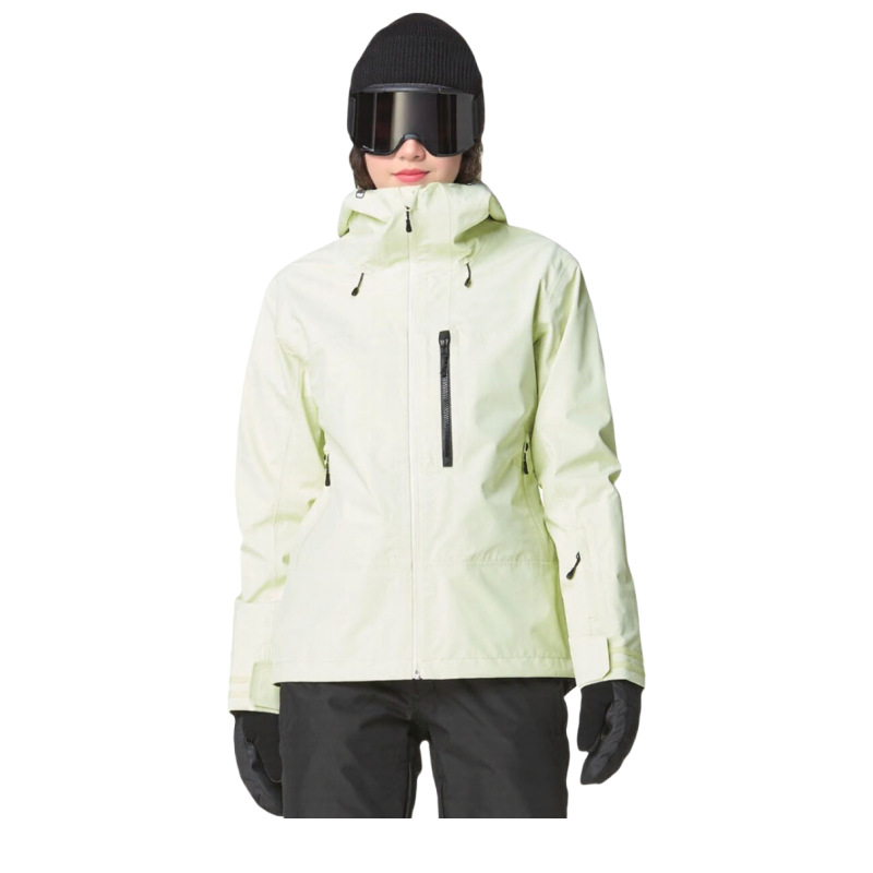 Outdoor Stand-Up Collar Splicing Windproof Sports Jacket Contrasting Color Women's Tops Jacket Casual New Ski Wear