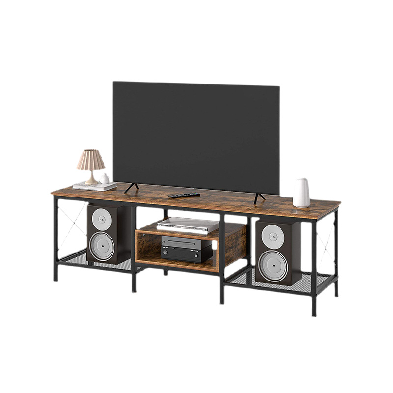 American Style Country Style Living Room Simple TV Cabinet Bracket Household Open Carbon Steel Storage Rack Porch Display Table Rack