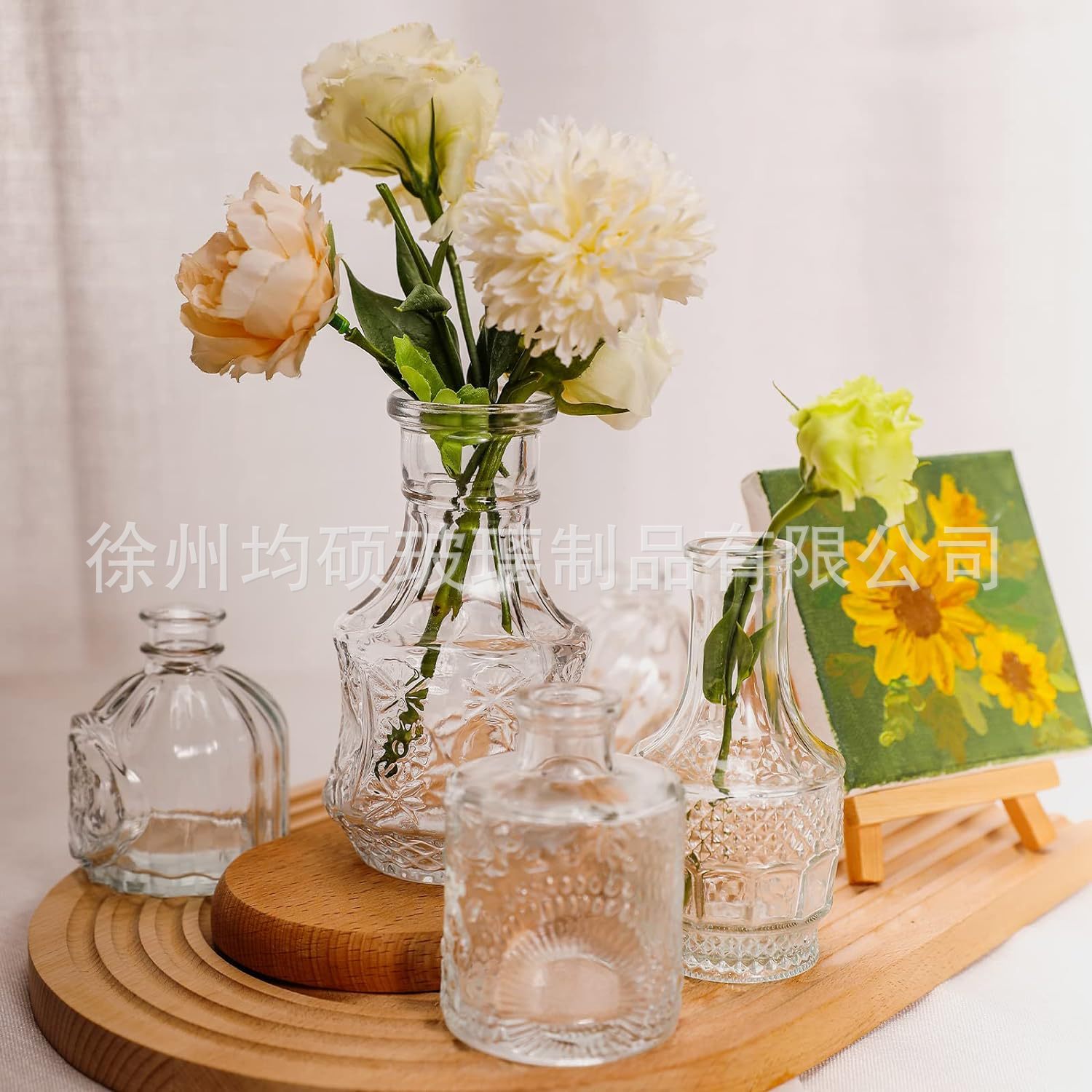 Amazon Small Vase suit Desktop Ornaments Glass Vase High Color Value Aromatherapy Bottle Home Decorations Factory