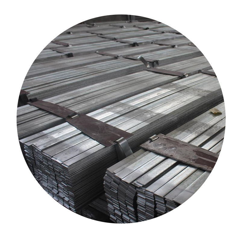 Galvanized Flat Steel Manufacturer Wholesale Q235B Hot-Dip Galvanized Flat Iron 30*3 50*5 Solid Cold-Rolled Square Steel Flat Steel Spot