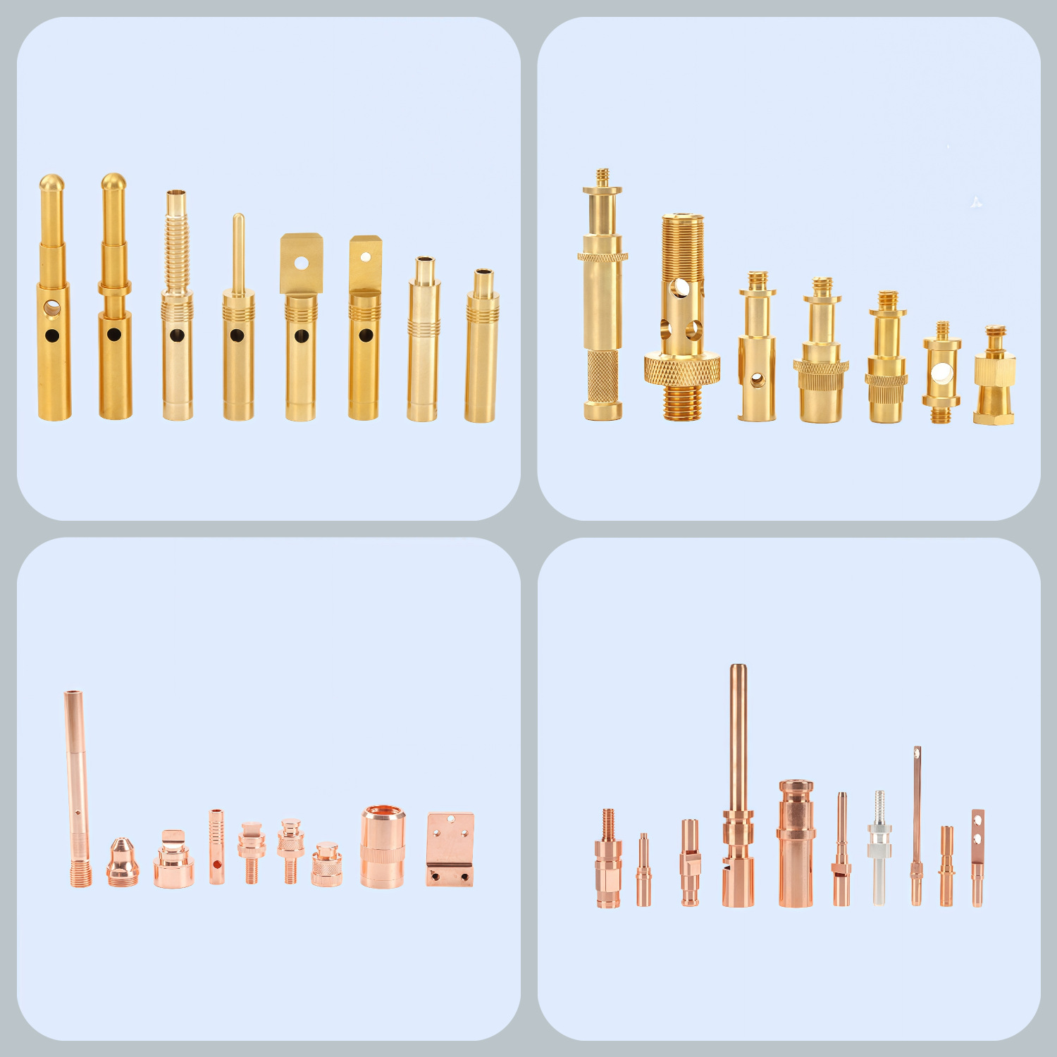 Brass Cnc Lathe Parts Cnc Precision Spare Parts Brass Small Parts Precision Testing Instrument Parts Processing