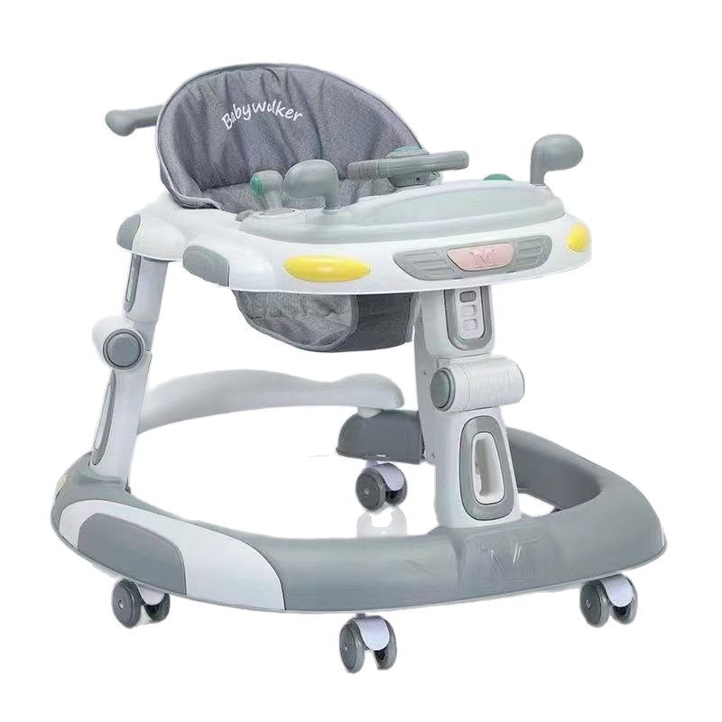 Baby Walker 2025 New Multifunctional 7-18 Months Baby Push Walker Foldableable Anti-Rollover