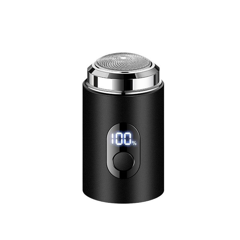 Jll050 Shaving Handy Gadget Small Steel Cannon Mini Electric Shaver Type-C with Power Display Portable Shaver