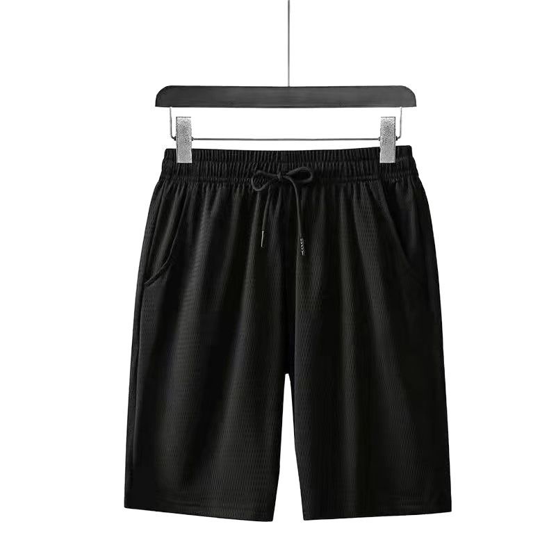 Manufacturer Wholesale Summer Sports Shorts Men's Outer Wear Loose Casual Basketball Pants Plus Fat Ice Silk Quick-Drying Shorts