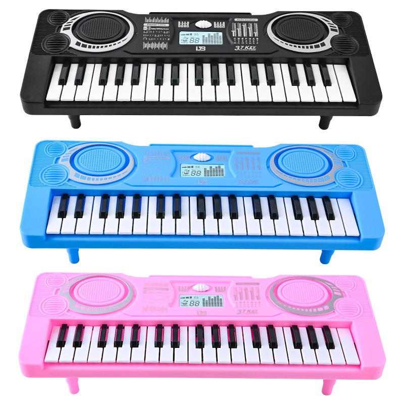 Cross-border children's electronic organ 37 key music piano toys boys and girls beginners musical instruments gift box toys wholesale