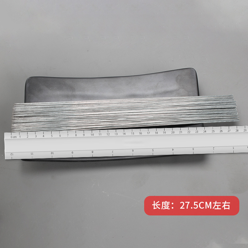 Wholesale disposable barbecue iron sign stainless steel round sign mutton string sign take-out packaging barbecue sign barbecue tool