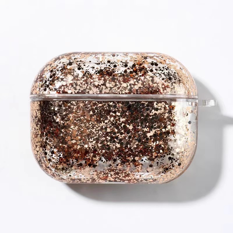 Quicksand Earphone Case Customized for AirPods Protective Case Apple 3/Pro2 Generation Hard Quicksand Bluetooth Earphone Case