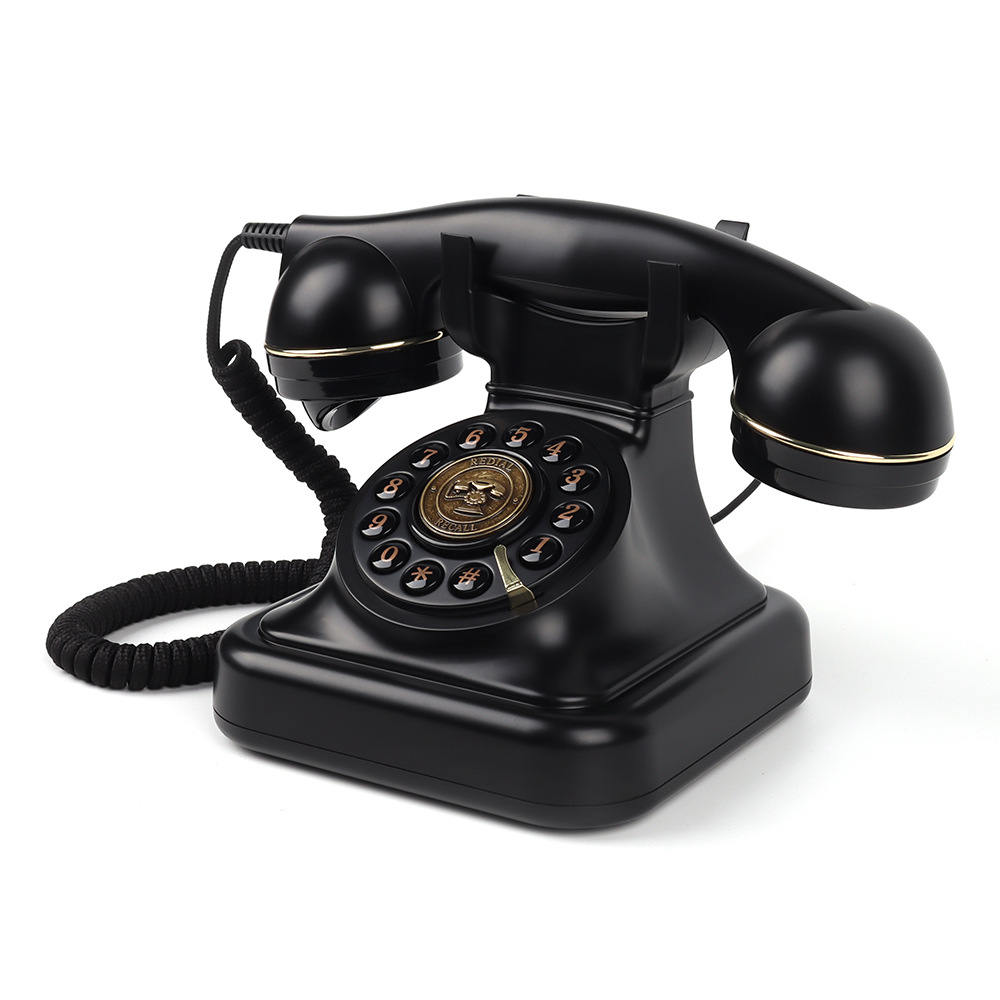 Cross-Border Retro Message Phone Antique Recording Fixed Landline Wedding Party Old-Fashioned Telephone Wholesale Manufacturer