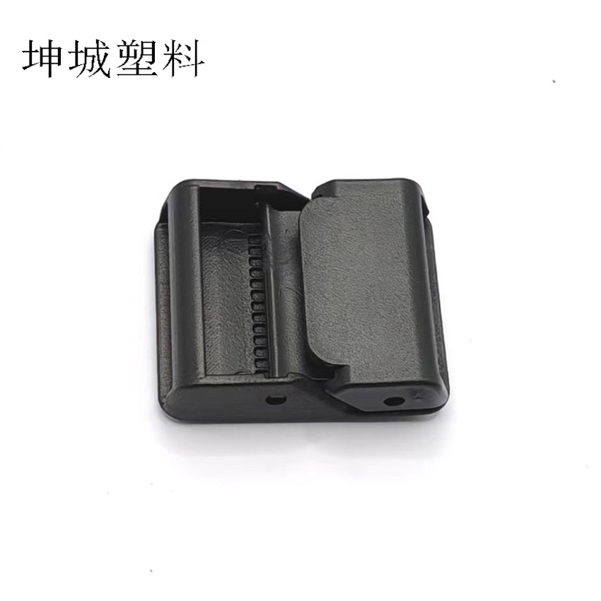 Wholesale plastic metal-free belt buckle head tactical belt buckle clip backpack fixed buckle black belt elastic buckle
