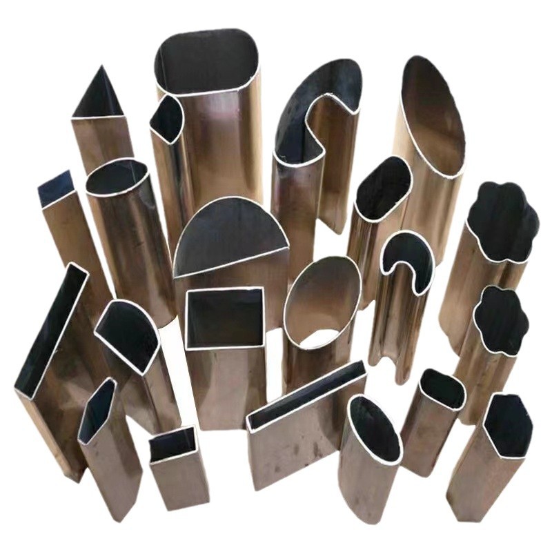 316 Stainless Steel Special-Shaped Pipe Spot 304 Oval Semi-Circle Armrest Stainless Steel 201 U-Shaped Groove Without Steel Pipe