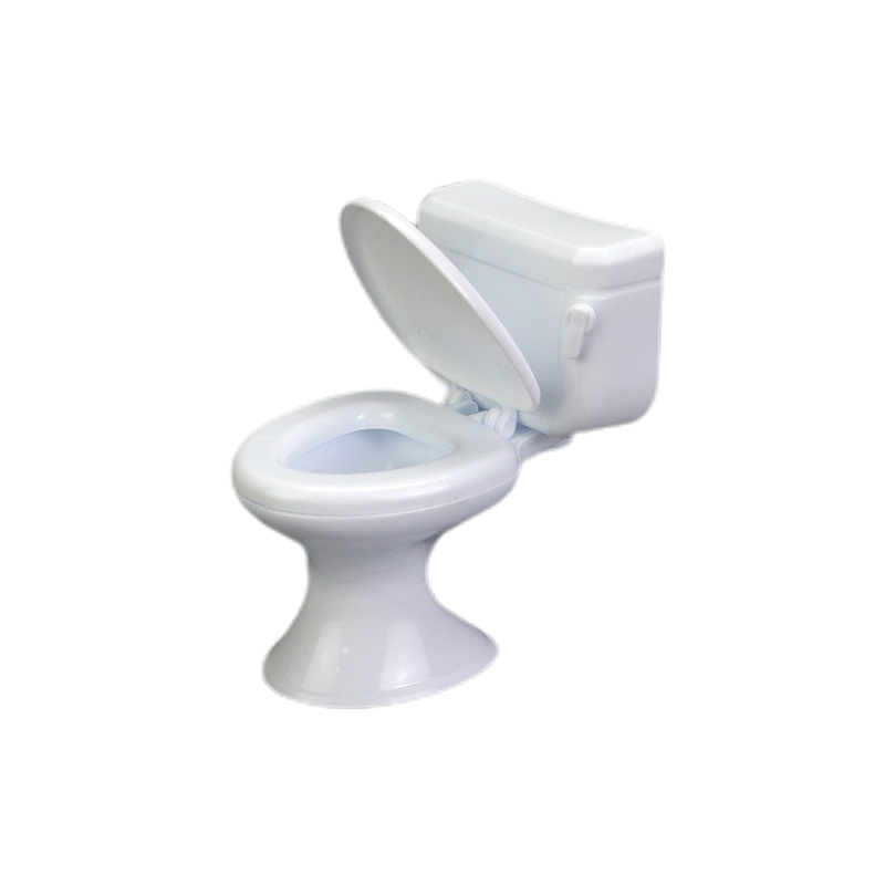 1:12 Doll House Furniture Accessories Toilet Model Toilet Scene Play House Toys Flip Cover
