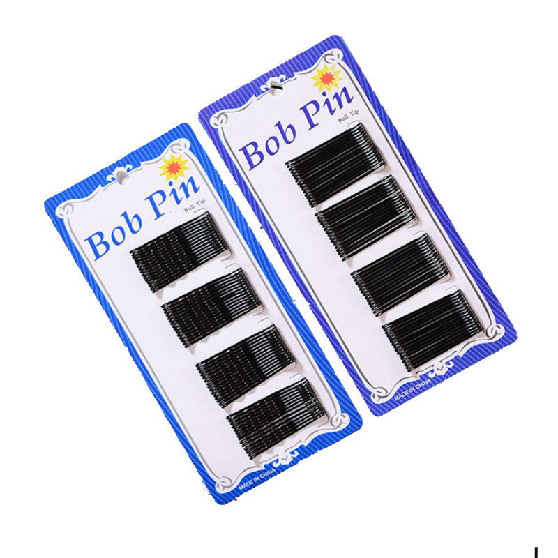 Black simple word clip wave bangs hairpin hairpin updo side clip broken hair small clip headdress 1 yuan jewelry