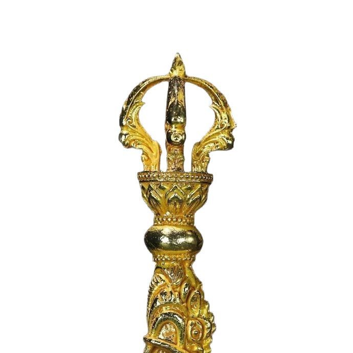 Daodao Xizang-Style Instruments Xizang-Style Large-Scale Ornaments Mizong Weide Gilt-Falling Magic Guillotine Vajra Pestle King Kong Large