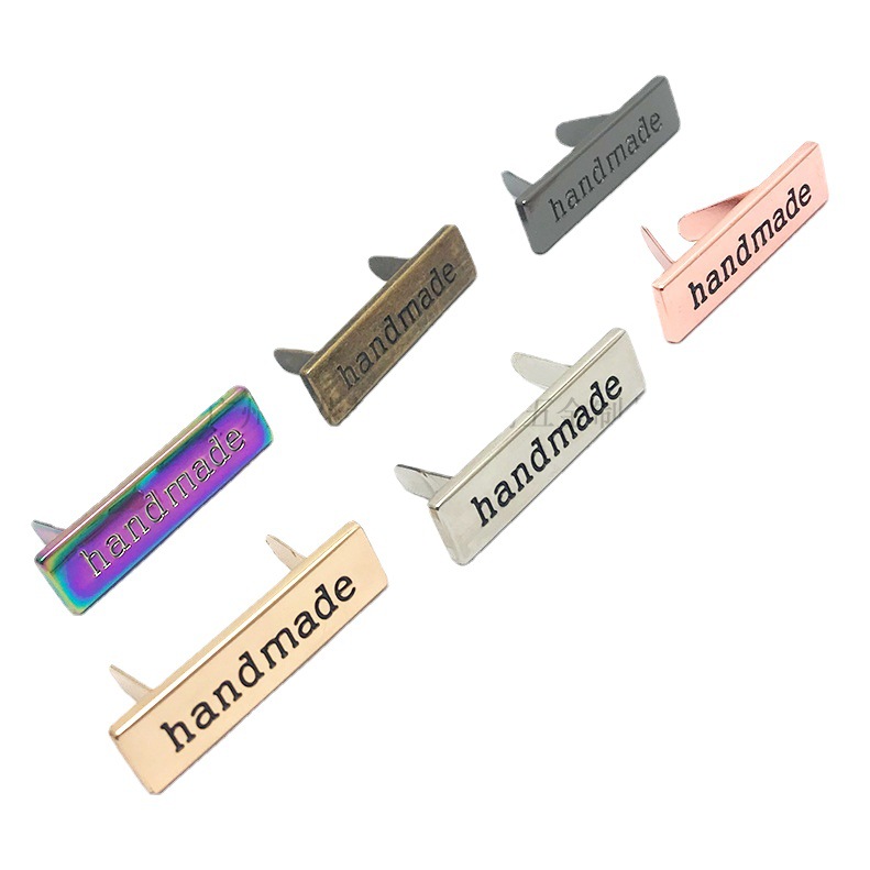Cross-border handmade standard metal bag mark DIY hand-made bag trademark decorative alloy sign spot