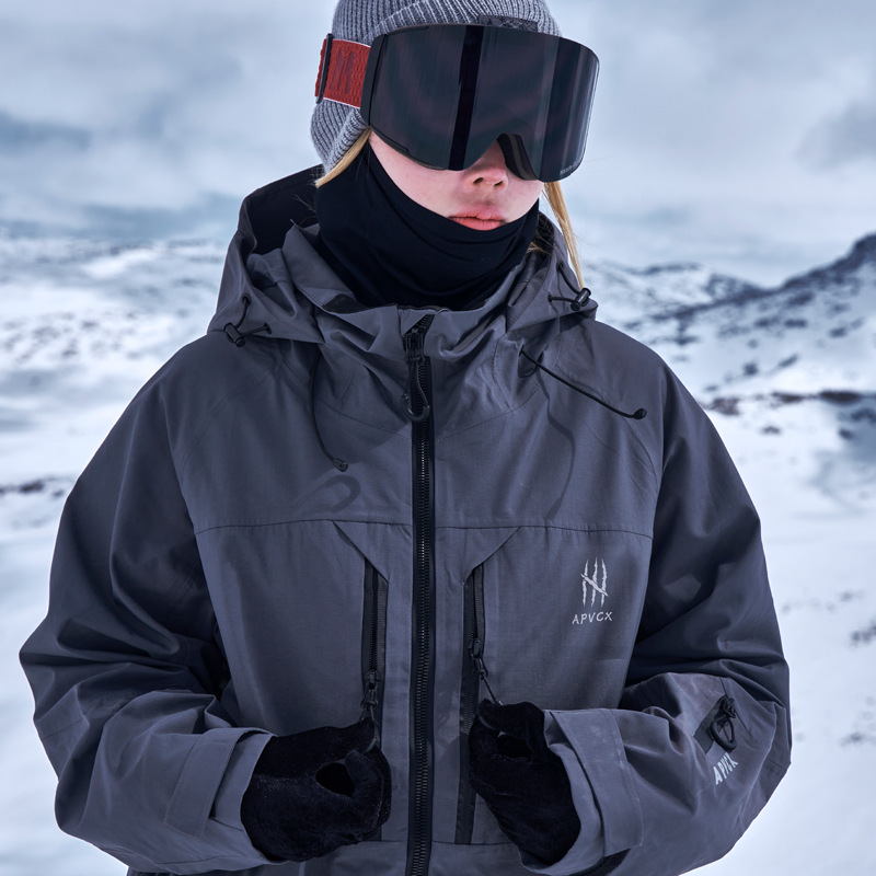 [Factory Direct Sales] Apvcx Ski Suit 2.0 Series Men's and Women's Same Style 3L Hard Shell Fully Glued Waterproof Ski Suit