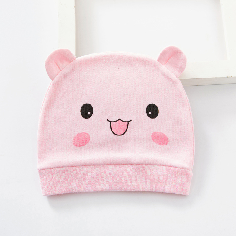 Baby fetal cap thin single-layer newborn hat spring and autumn cotton 0-3 months newborn baby boys and girls halogen door cap