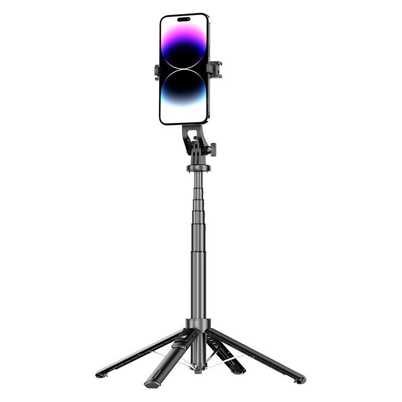 Customized P135 Magnetic Selfie Stick Magsafe Bluetooth Remote Control Remote Mobile Phone Camera Holder Magnetic Selfie Stick