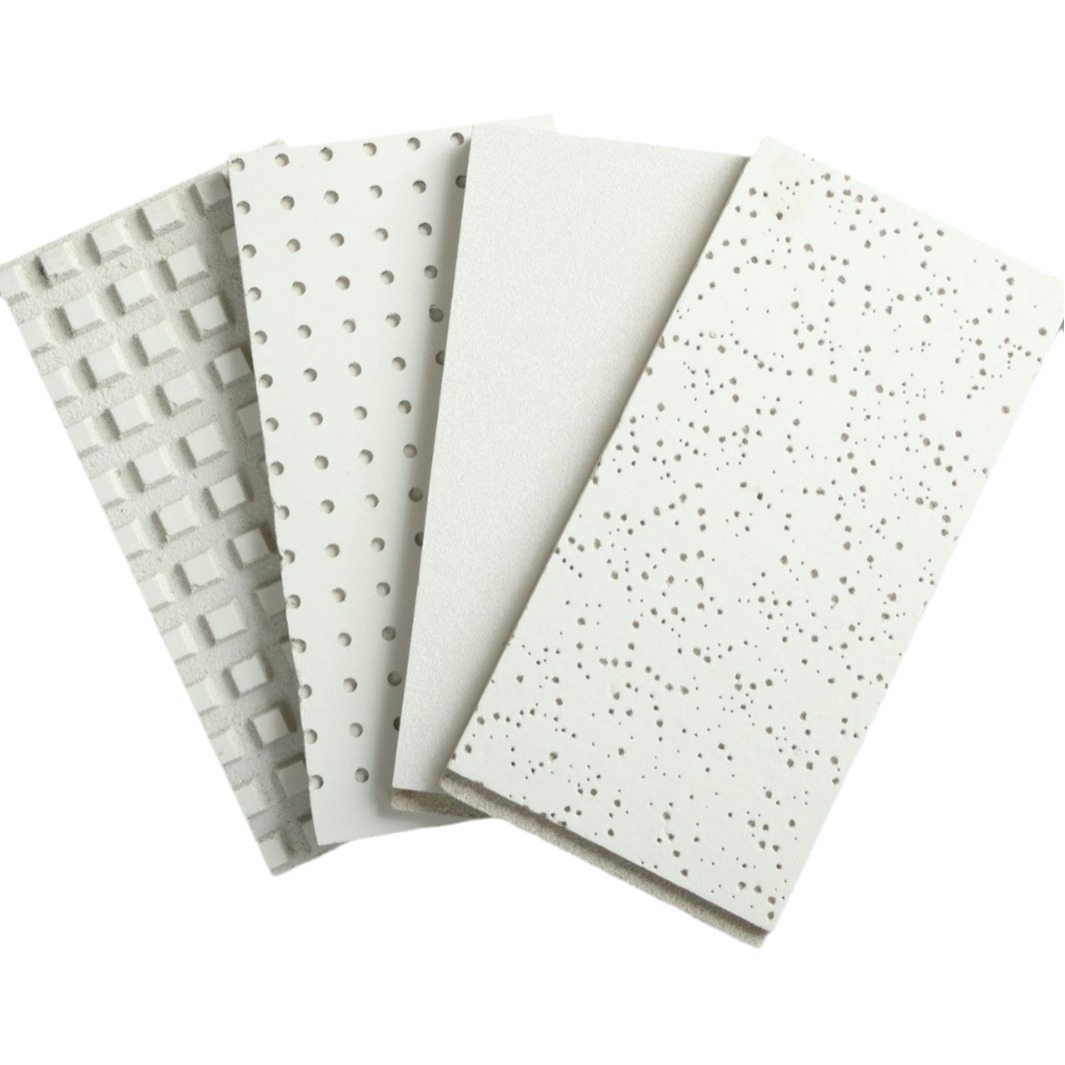 Ceiling ceiling for living room office flame retardant sound insulation board for meeting room ceiling sound-absorbing mineral wool board