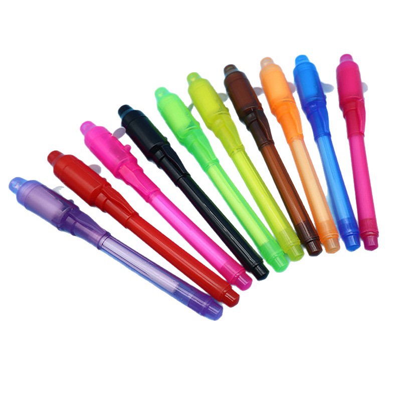 Invisible Light Pen Wholesale Multi-Functional Invisible Highlighter Uv Light Pen Led Luminous Ultraviolet Magic Pen