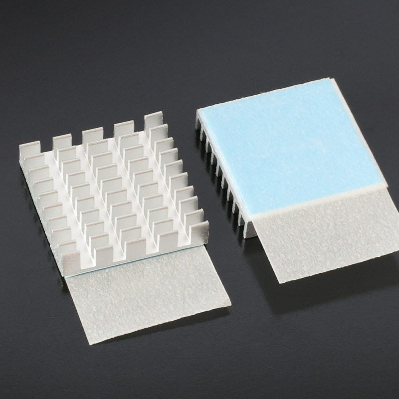 Ultra-thin aluminum small heat sink 20*20*4-way motherboard chip IC component thermal conductive adhesive fixed heat dissipation paste